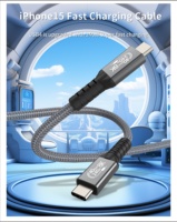 SYONG Cable de Datos USB 4 de Carga Rápida, 8K, 40Gbps, 240W, Transmisión de Audio y Video, 2M, Tipo C, para iPhones 16, Laptops y Tabletas