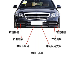 กระจังหน้าสำหรับ W222เมอร์เซเดสเบนซ์เอส-คลาสกระจัง S320 S450 S350แถบชุบไฟฟ้า <span class=keywords><strong>S500</strong></span>แถบตกแต่ง - Product Image 3