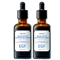 Sérum Activant Jeunesse Bleu EGF&FGF – Réparation de la Barrière Cutanée, Élimination des Imperfections et Marques d'Acné, Réduction des Rides Fines – Ampoules