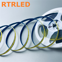 Kit Lampu LED Strip COB Warm White 5V 8mm USB dengan Saklar Sentuh dan Kabel untuk Dekorasi Model Cetak 3D Bambulab, Lampu, Mesin Jahit