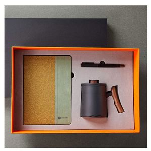 Wholesale Corporate Leather A5 <b>Diary</b> <b>Notebook</b> with Pen and Bottle Graduate Gift Box Luxury Promotional Gift Set - Product Image 1