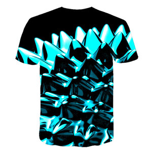 <span class=keywords><strong>T</strong></span>-<span class=keywords><strong>shirt</strong></span> décontracté à manches courtes pour homme, imprimé graphique tridimensionnel en tricot, livraison gratuite, impression 3D amusante, col rond, logo personnalisé, é<span class=keywords><strong>t</strong></span>é - Product Image 1