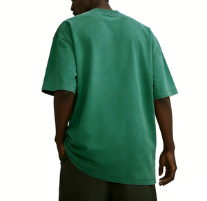 T-shirt personnalisé en coton 100% blanc uni de haute qualité 250GSM, broderie imprimée, coupe oversize, vente en gros - Product Image 3