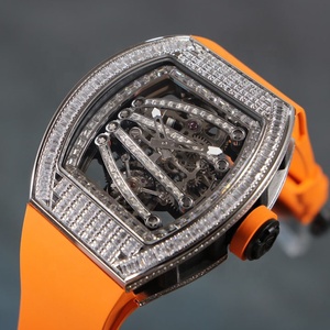 Reloj Mecánico de Lujo con Tourbillon y Reserva de Marcha, Moissanita, Modelo 5901, Estilo de Diseñador, Moderno, para Hombre de Negocios - Product Image 2