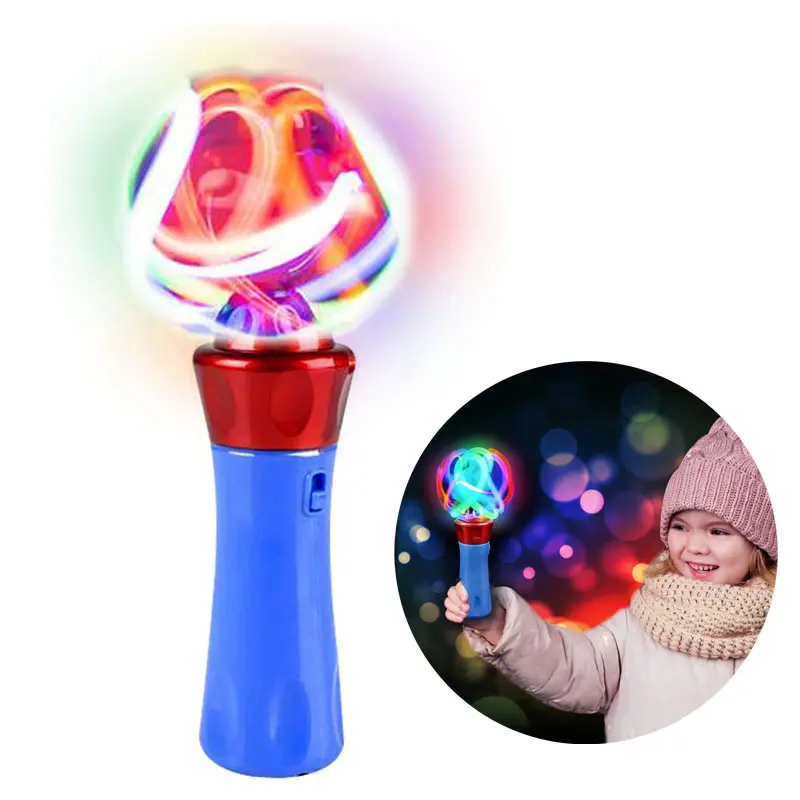 Fun Birthday Party Favor Great Gift Idea Light Up Orbiter Spinning Sensory Toys Led Toy Wand For Children Boys Girls