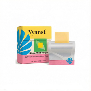 Yyanst Tiras Orales de Disolución Rápida, Película Oral Portátil para el Descanso Nocturno, Suplemento Dietético Diario para Adultos, 30 Tiras - Product Image 1