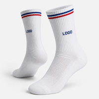 Fabricant de chaussettes de sport personnalisées OEM, chaussettes de course, chaussettes mi-mollet, logo personnalisé, design couleur, chaussettes de performance