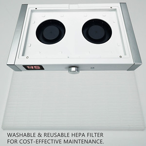 <span class=keywords><strong>Aspiradora</strong></span> Profesional para Salón de Uñas OEM TP818, Cuadrada, de Plástico, Eléctrica, Doble Turbo, Alta Succión, con 4500 RPM - Product Image 3