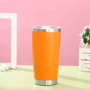 Stainless Steel 20oz Vacuum Insulated Tumbler Double Wall <b>Cup</b> with <b>Lid</b> <b>Straw</b> Custom Laser Engraved Navy - Product Image 2