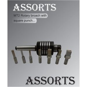 Assortiment de porte-outils rotatifs pour broches, ensemble de 7 pièces carrées, tailles impériales, conception à angle décalé de précision - Product Image 2