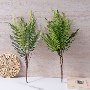 Plante artificielle en fausse fourcheuse Langxia, verdure en PVC souple, décoration de mariage, artisanat, 45 cm - Product Image 1