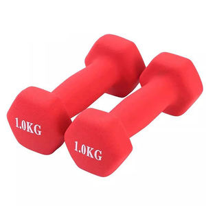 Mejores ventas 1,5-10kgs mancuernas sumergidas en plástico peso libre gimnasio Fitness productos - Product Image 4