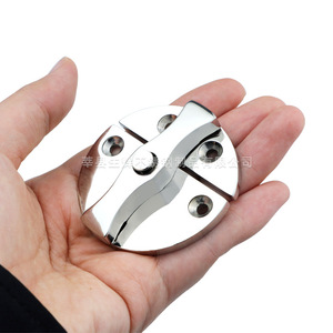 Stainless Steel Marine Hinge 58mm 43mm Round Heavy Duty Mirror Polished For Boat <b>Yacht</b> Accessories - Product Image 4