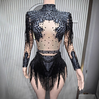 Costume de Danse Latine à Franges pour Compétition, Robe de Scène pour Spectacles TikTok et Lives, Tenue de Performance Sexy et Audacieuse