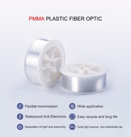 Cable de Fibra Óptica de Plástico PMMA con Extremo Luminoso, Impermeable, Ligero, IP20, Regulable, 2700K, Blanco Cálido, para Iluminación LED de Techo con Efecto Cielo Estrellado