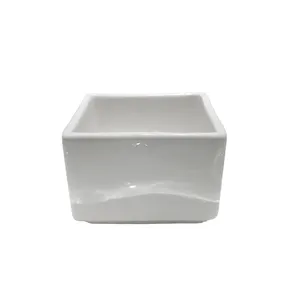 3 inch Square Dipping Bowls Soy Sauce Serving Dishes Ceramic Soy Sauce Dish Porcelain Dessert Bowl with customize logo