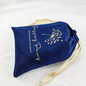 Pochette à cordon personnalisée de luxe pour bijoux, pochettes cadeaux en velours, sacs d'emballage en daim pour la présentation de bijoux - Product Image 5