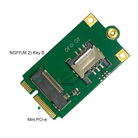 Adaptador de tarjeta SIM NGFF M.2 Mini PCIe, transferencia 3G, 4G, 5G, señal M.2 PCIE Compatible con DW5811e, EM7565, stock inalámbrico, 2, 2, 1, 2, 2, 1, 2, 1, 2