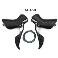   Palancas de Freno y Cambio STI para Bicicleta de Carretera ST 4700 ST-4700, 2x10 Velocidades, Palanca de Control Dual con Cables Internos, Piezas de Bicicleta