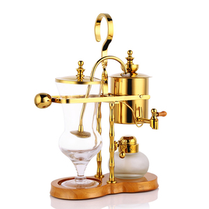 Cafetière belge à Siphon d'équilibrage sous vide royale <span class=keywords><strong>de</strong></span> luxe <span class=keywords><strong>de</strong></span> couleur or <span class=keywords><strong>de</strong></span> qualité supérieure - Product Image 1
