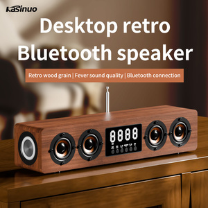 Nuova Tendenza Soundbar in Legno Sistema Acustico Musicale 45W HIFI Stereo Altoparlante Surround per Esterni Altoparlante BT con Radio FM e Orologio - Product Image 2