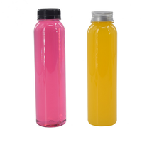 Bouteilles de boissons en PET réutilisables et jetables, lait, jus, multi-capacités, différentes tailles, bouchon à vis, impression sérigraphique, logo personnalisé JIREH