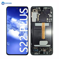 Écran mobile d'origine pour Samsung Galaxy S22 Plus avec cadre, pièces de réparation, remplacement de l'écran LCD