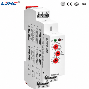 Relé de Tiempo Electrónico Miniatura Serie Y210, 250 VCA, 24 VCC, Indicador LED, Temporizador Modular Multifunción Ajustable para Maquinaria - Product Image 6
