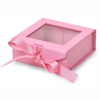 Fenêtre pliable personnalisée boîte à biscuits alimentaire petit bonbon beignet pignon boulangerie gâteau chocolat boîtes d'emballage en papier