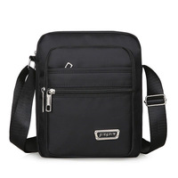 Nouveau sac bandoulière pour homme tendance, pochettes multiples zippées, porte-monnaie, sac à bandoulière d'affaires pour l'extérieur avec logo personnalisé