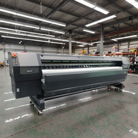 Imprimante éco-solvant Toile Flex Format d'impression à solvant quatre largeurs pour affichage extérieur KONICA 512i Heads Imprimante à jet d'encre