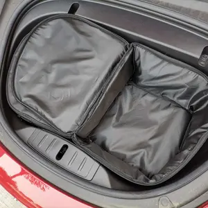 กระเป๋าสัมภาระหีบด้านหน้าสำหรับ Tesla 2024 3 Y กระเป๋าจัดระเบียบเก็บเศษขยะอุปกรณ์เสริมรถยนต์กลางแจ้งแคมป์ปิ้ง