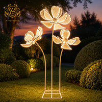 Dekorasi Panggung Pernikahan Mank, Lorong, Renda Logam, Peony, Camellia, Lampu Lantai Bunga untuk Dalam/Luar Ruangan, Lampu Jalan Kelopak Bunga Pernikahan