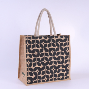 Custom Design <strong>Wholesale</strong> Shopper <strong>Bag</strong> Custom Printed Large Natural Eco Friendly Burlap <strong>Jute</strong> Shopping <strong>Tote</strong> Beach <strong>Bag</strong> - Product Image 3