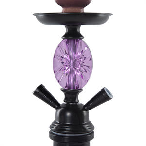Pipa de vidrio púrpura de la técnica de cachimba árabe de metal pequeño de gama alta <span class=keywords><strong>para</strong></span> <span class=keywords><strong>pipas</strong></span> de <span class=keywords><strong>fumar</strong></span> KTV Bar Premium - Product Image 5