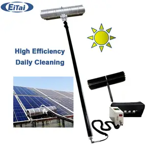 EITAI 3.6M 5.4M 7.2M Roof Solar Panels Cleaning Equipment Solar Panel Brush Cleaner Robot For Solar Panel Cleaning