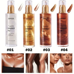 <span class=keywords><strong>Huile</strong></span> sèche scintillante biologique Hanlinger Private Label <span class=keywords><strong>Huile</strong></span> de <span class=keywords><strong>bronzage</strong></span> corporel à base de plantes avec bronze Glitter Shine Tanning Shimmer Oil - Product Image 5