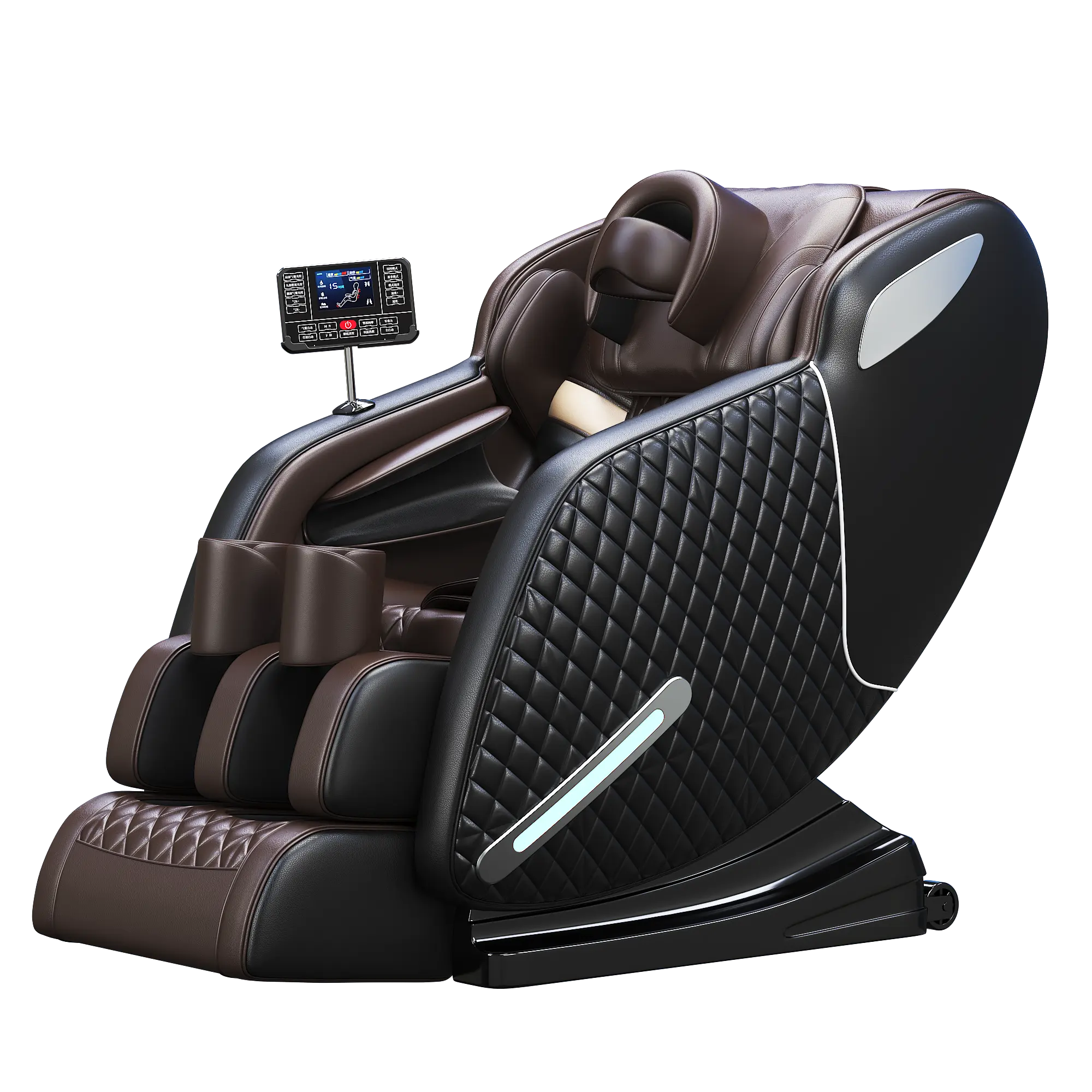كرسي تدليك كهربائي فاخر بتحكم صوتي بالذكاء الاصطناعي ، ثلاثية الأبعاد, كرسي تدليك ، ماكينة العلاج بالرقبة والكتف ، 2022 ، بالجملة