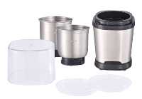 Moulin à café électrique 65g, lame en acier inoxydable, boîtier en plastique, usage domestique, mini moulin à épices, commande tactile
