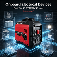 Tragbarer Leiser Benzin-DC-Generator Multi-Spannung 12V 24V 48V 60V 72V mit Autostart für LKW-Standklimaanlagen