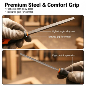 17PCS cao cấp công nghiệp lớp T12 thả giả mạo hợp kim thép tập tin công cụ thiết lập 4 tập tin lớn 12pcs kim tập tin 1 bàn chải DIY Carry trường hợp - Product Image 5