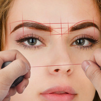 OEM/ODM 10m/20m fil de cartographie des sourcils noir/blanc/rouge/violet/rose/marron outil de maquillage de ligne de marque de tatouage