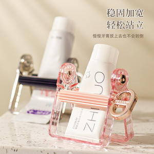 ที่บีบยาสีฟันแบบพกพา สีขาว ขนาดเล็ก สำหรับใช้ในบ้าน เหมาะสำหรับบีบครีมล้างหน้าและผลิตภัณฑ์บำรุงผิว - Product Image 2