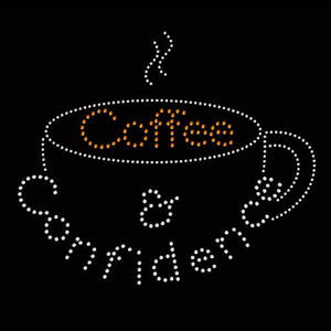 Coffee <span class=keywords><strong>on</strong></span> <span class=keywords><strong>My</strong></span> <span class=keywords><strong>Mind</strong></span> Bling Iron-<span class=keywords><strong>On</strong></span> Transfer Rhinestone Decal Sticker para camiseta y taza Hot Glass Hot Transfers Patches - Product Image 6