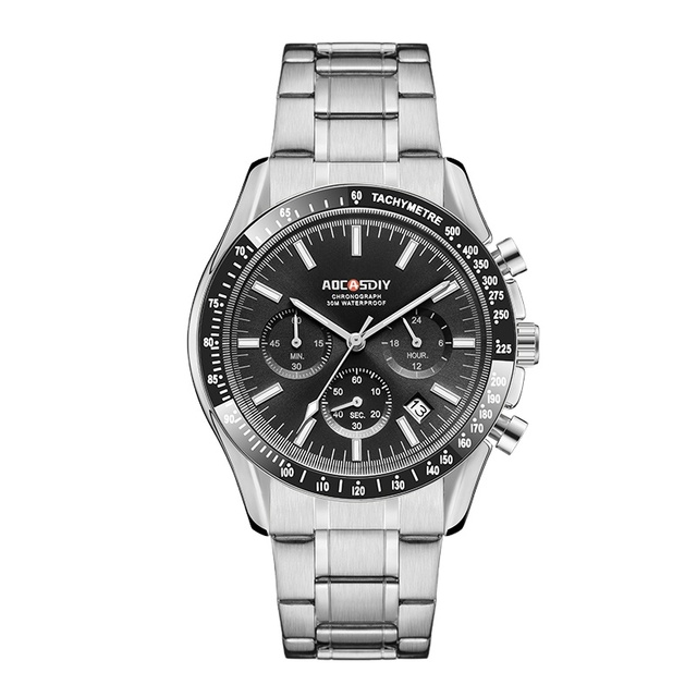 Customized Own Brand Luxury Business Deep Waterproof Multifunction 2024 New Design  Men's Watch