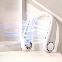 Ventilateur de Cou Portable 2026 – Mini Ventilateur Rafraîchissant USB Rechargeable à 5 Vitesses, Sans Pales, Idéal pour Voiture, Voyage, Sport et Hôtel