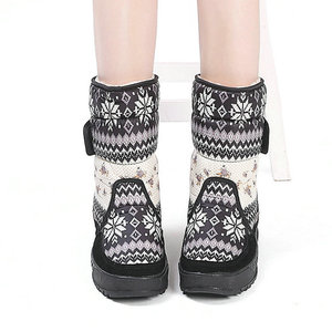 Nuevas <span class=keywords><strong>Botas</strong></span> de Nieve Planas de Media Caña para <span class=keywords><strong>Mujer</strong></span>, Invierno, Parte Superior de Algodón, Antideslizantes, Resistentes al Frío, Transpirables, Duraderas, Protegen las Piernas, para el Campo - Product Image 5
