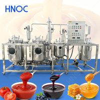 HNOC Ultrasone Suikerriet Sap Tomatenpuree Vacuümconcentrator Dunne Film Suiker Verdamper Machine Te Koop