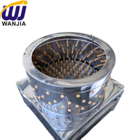 Machine à plumer les poulets WANJIA en acier inoxydable, éplucheur automatique de plumes pour le traitement de la volaille en ferme et en abattoir