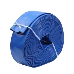 6" Fiber Braided Pvc Flat Hose Wear-Resistant Soft Water Pipe For Building Irrigation